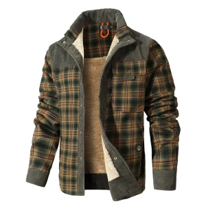 Men’s Winter Sherpa-Lined Bomber Jacket