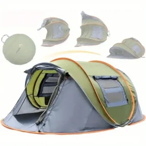 4-Person Pop-Up Tent with 2 Doors